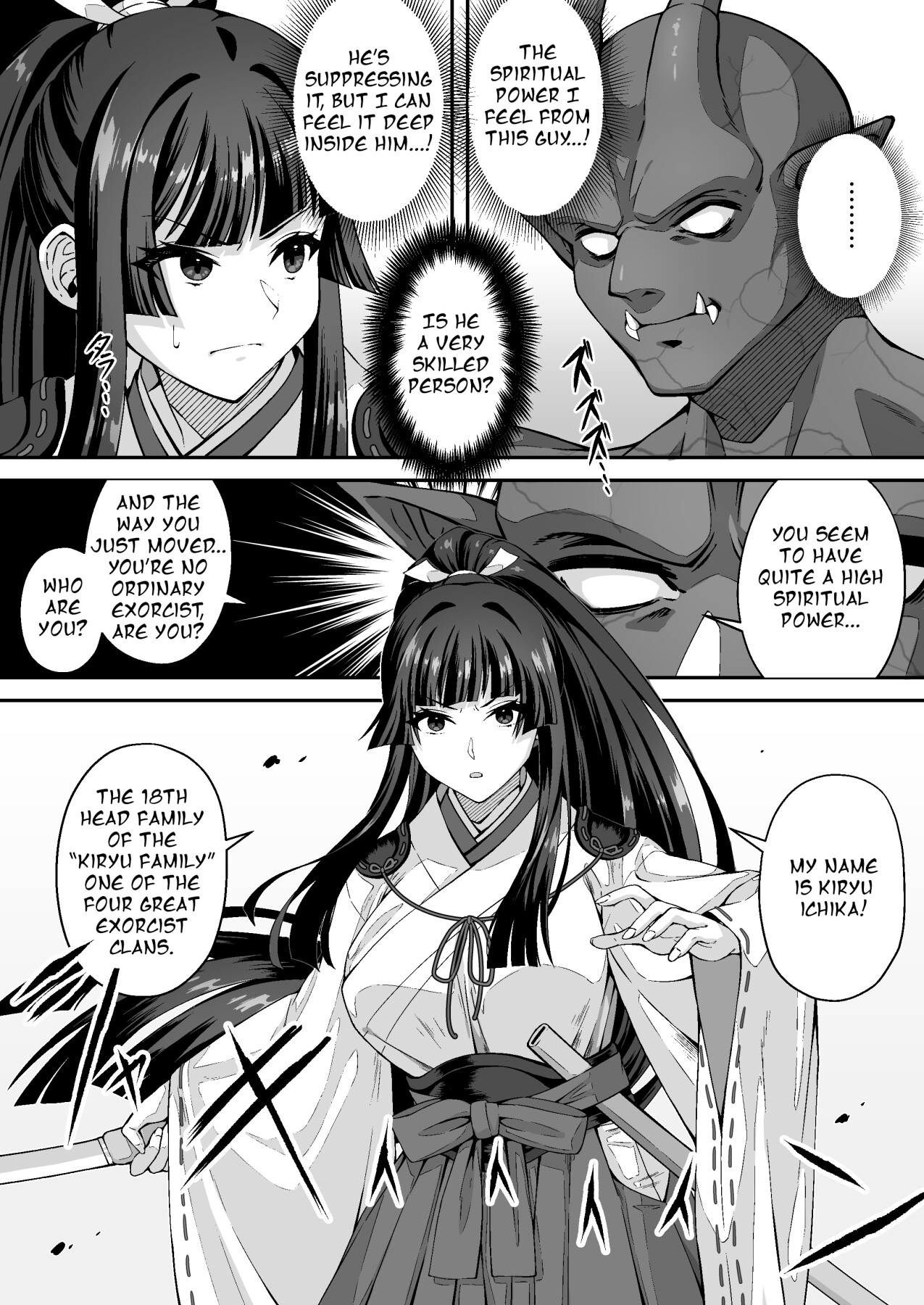 Hentai Manga Comic-The Master Demon Exorcist Doesn't Succumb to Tentacle Demon-Read-13